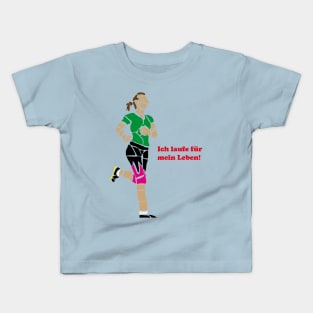 Ich laufe für mein Leben Kids T-Shirt